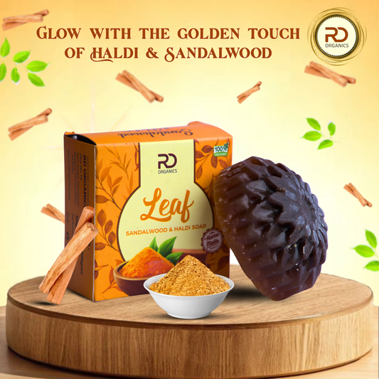 Organic Leaf Sandalwood Haldi Soap
