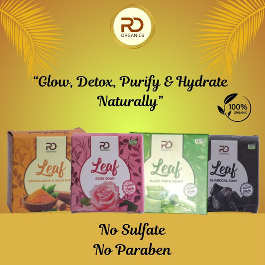 Herbal Soap Collection – Sandalwood Haldi, Charcoal, Rose & Aloe Vera