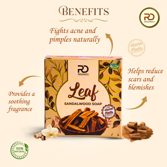 Organic Leaf Sandalwood Soap